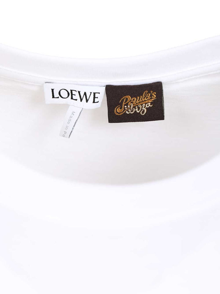 Loewe Relaxed Fit Cotton T-Shirt - White | 101a57db9be4fc329b28fd74f3a2ce45dd90240a