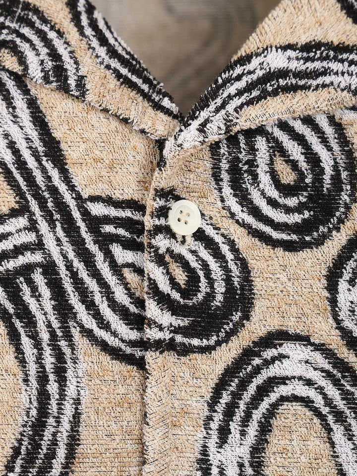 Loewe Short-Sleeved Jacquard Cotton Terry Shirt Shirts - Beige | dc78b6562fe77b88477b65b0f066f53448dafbac