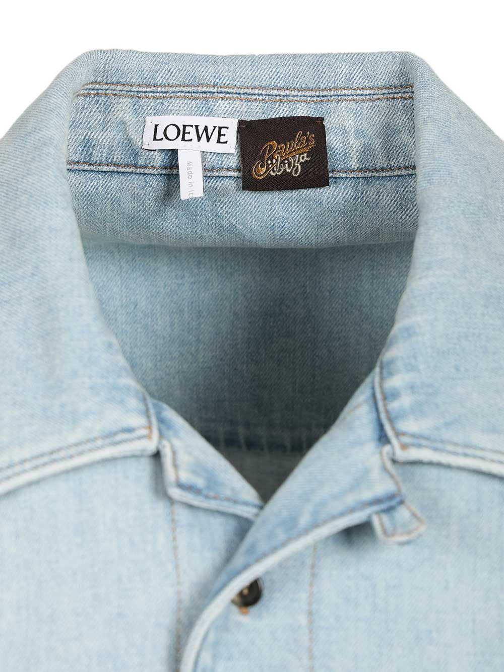 Loewe Short-Sleeved Shirt Shirts - Light blue | 0806fc88218e338379db040045fe8117ea0f4d3d