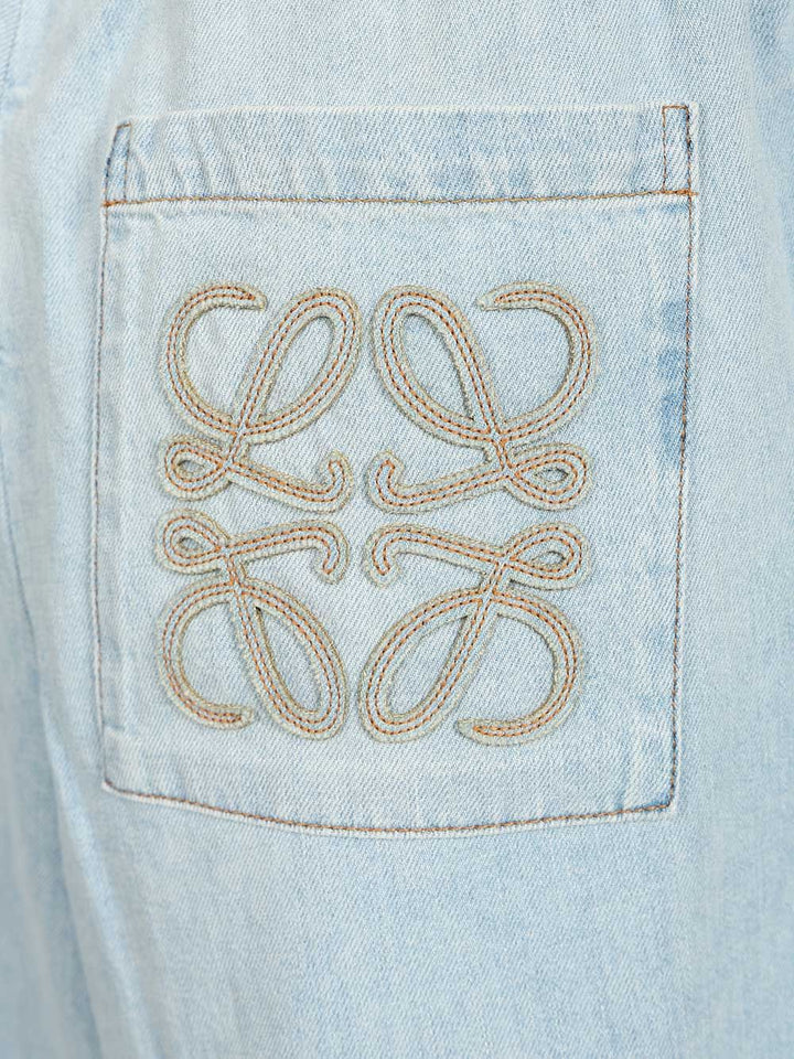 Loewe Drawstring Trousers - Light blue | 23d24fb044801bcaec4b00e4882ec3d0f8849441
