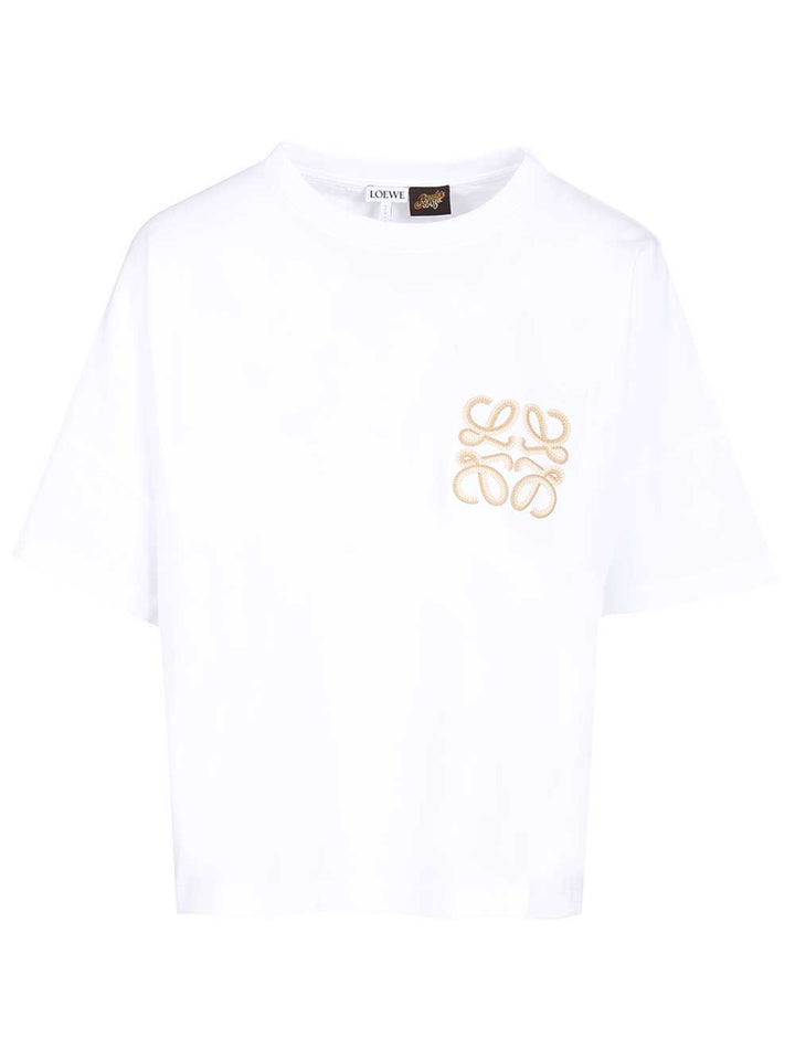 Loewe Boxy Fit Cotton T-Shirt - White | 220e62d8dc9baffad693e9ea24dd79bd8933e62f