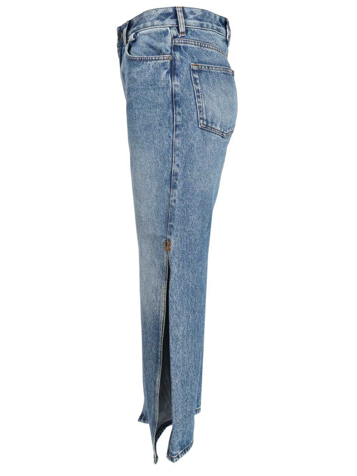 Loewe Slit Trousers Jeans - Blue | d97d4a88384bd6bccafd3ac5d925a878f36502c0