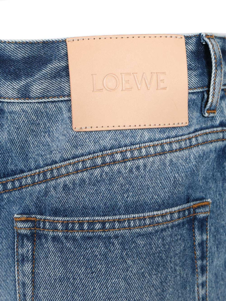Loewe Slit Trousers Jeans - Blue | a98b79a9b52ab93967ddd71b901ed975c05a882a