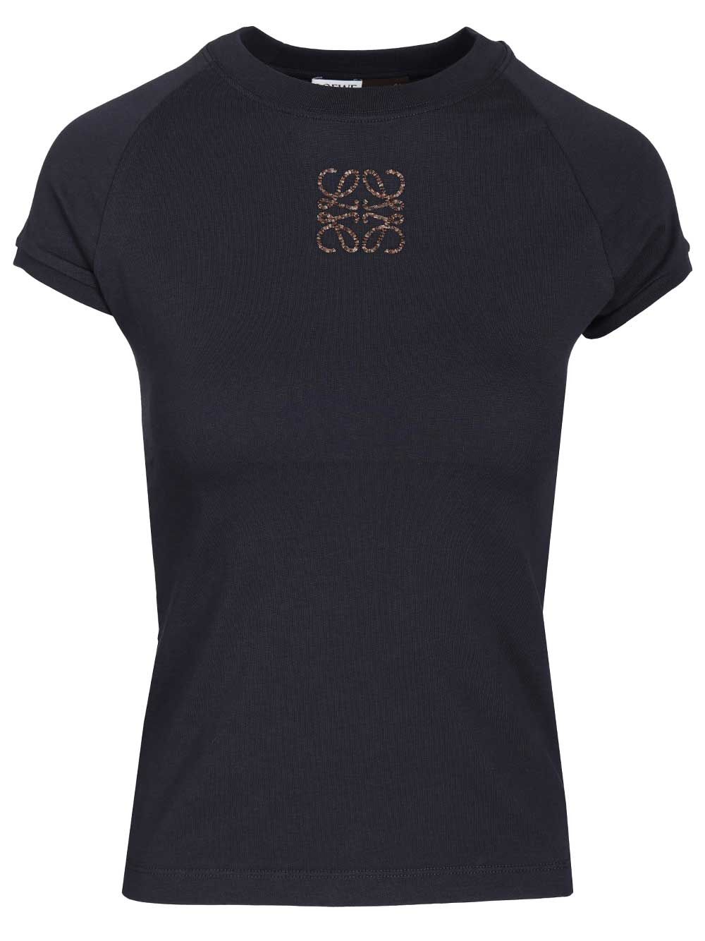 Slim-Fit Cotton T-Shirt Blue