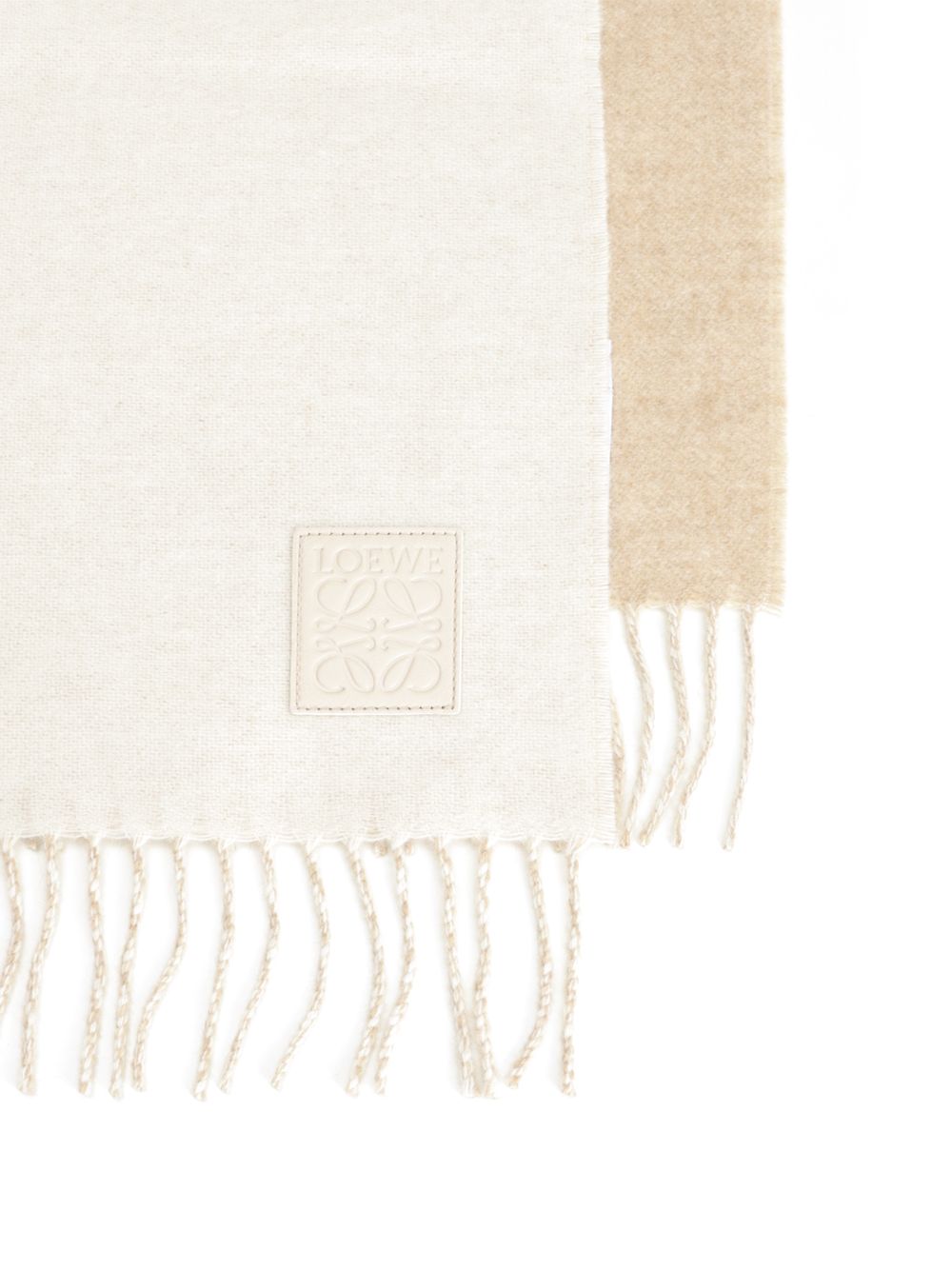 Loewe Scarf With Fringes Scarves And Foulards - White | be7fdad8bdc166c0a92baee5277280b25905ecfb