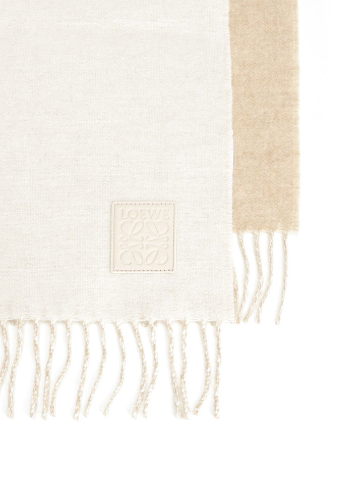 Loewe Scarf With Fringes Scarves And Foulards - White | be7fdad8bdc166c0a92baee5277280b25905ecfb