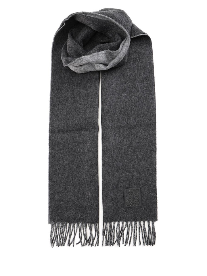 Loewe Scarf With Fringes Scarves And Foulards - Blue | 541c017070443b97d608d86890686ea8658c967b