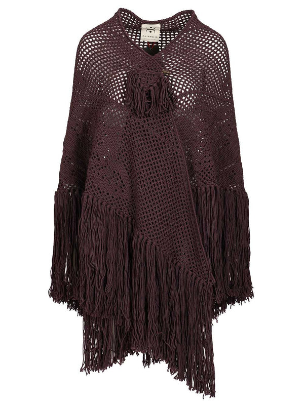 Peony Shawl Scarves And Foulards Bordeaux