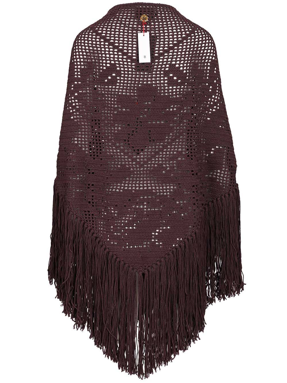 Chiarais Peony Shawl Scarves And Foulards - Bordeaux | 4018c24037942c5df4e793a81422e7a1582cba90
