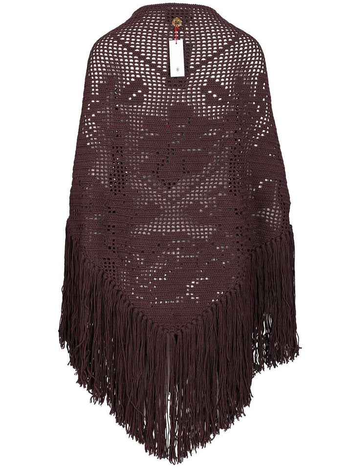 Chiarais Peony Shawl Scarves And Foulards - Bordeaux | 4018c24037942c5df4e793a81422e7a1582cba90