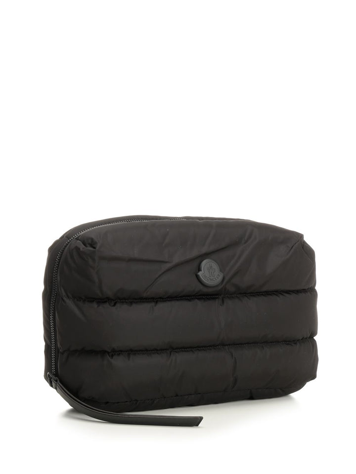Moncler Caradoc Quilted Beauty Case Small leather goods - Black | 5caa59eb87091bf6b0a95850bf99220d975105ce