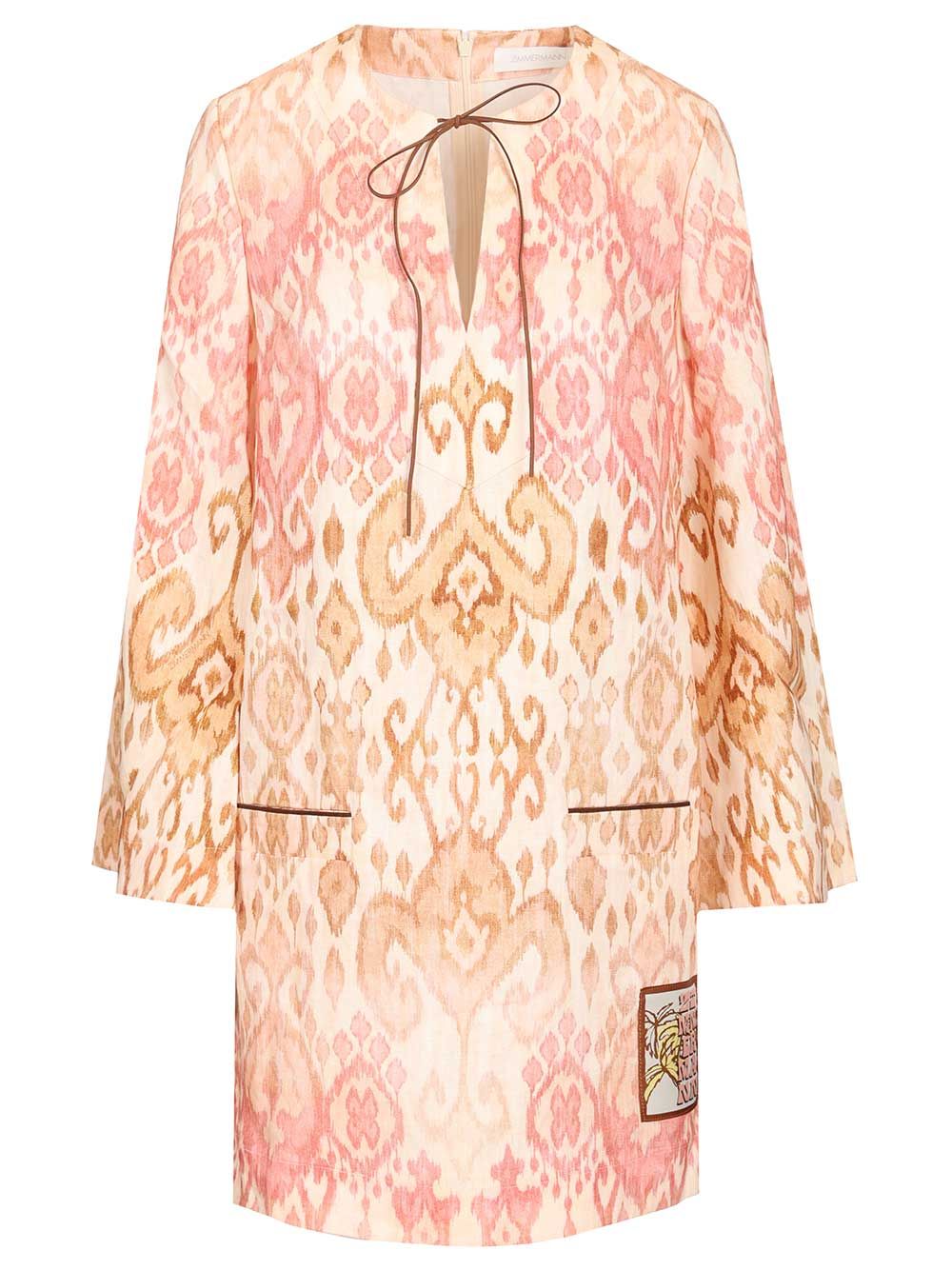 Zimmermann Aster Shift Dresses - Multicolor | bd07507dcf2d985f16d6f59d0cef82aa5a27fd1b