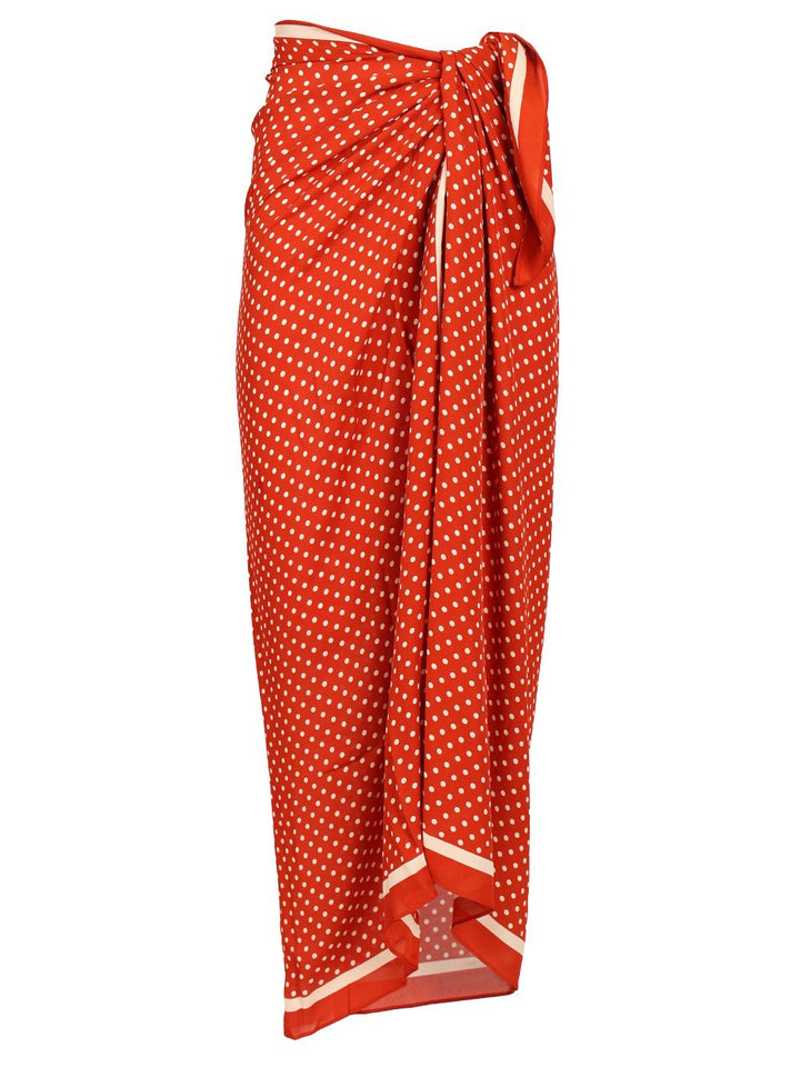 Matteau Silk Sarong Skirts - Red | 73db558c7795869cc1cc893c8bffb40a40a87f70