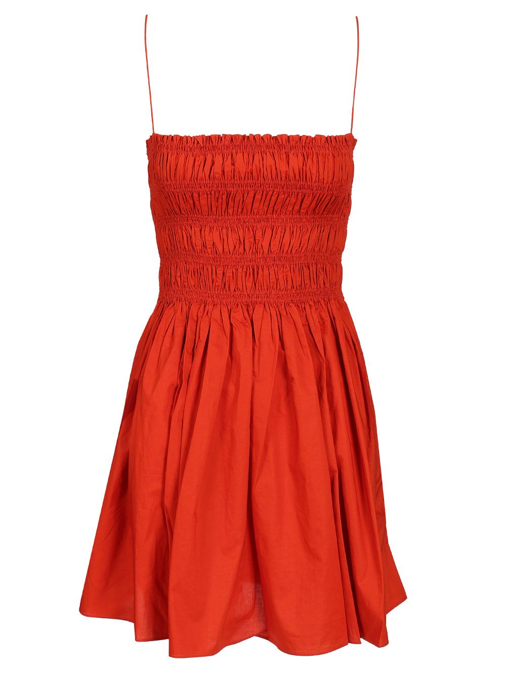 Matteau Shirred Bodice Mini Dress Dresses - Red | 1c7def13b6f659e02ca54d55f2d5132297e1b4dd