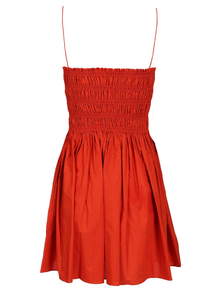 Matteau Shirred Bodice Mini Dress Dresses - Red | 3d470ca09f110911dbce8de38347a3bec4e5d26b