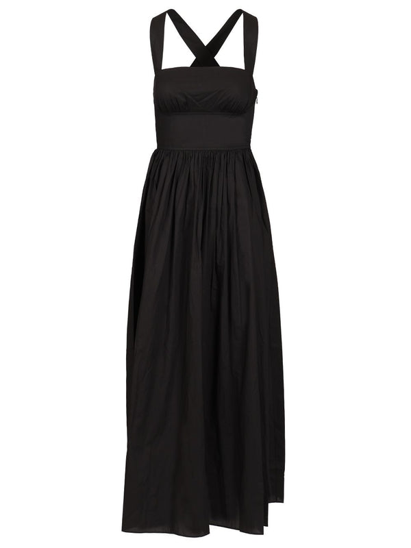 Crossback Midi Dress Dresses Black