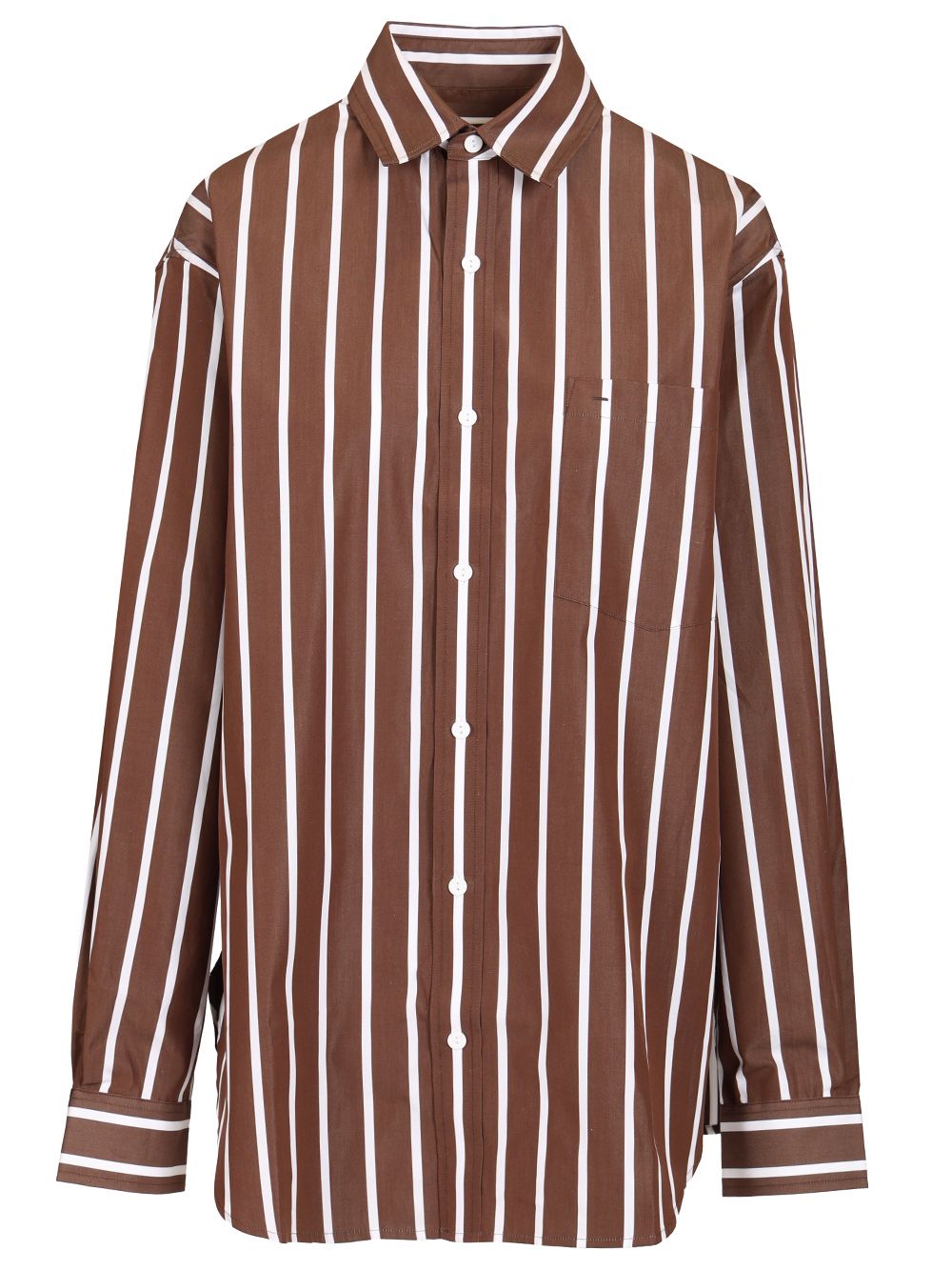 Matteau Classic Stripe Shirt Shirts - Brown | ed0bf179886981c9f8c5bd5d266da255737a13e8