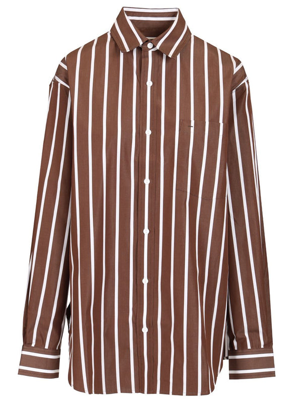 Classic Stripe Shirt Brown