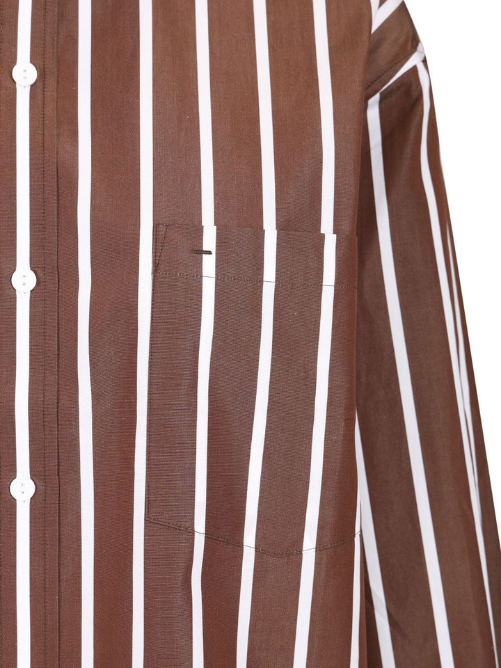 Matteau Classic Stripe Shirt Shirts - Brown | 187103475717bf059bd7a865bde835fca135f02b