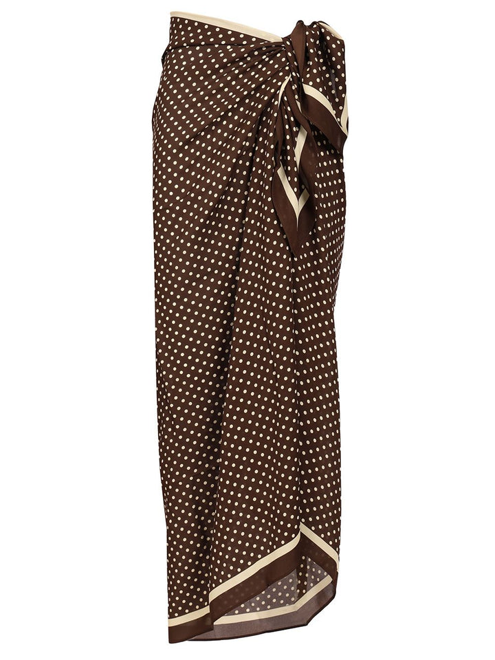 Matteau Silk Sarong Skirts - Brown | 9920986c0fe8f2fe6d6fb32df329f05c4d1921e6