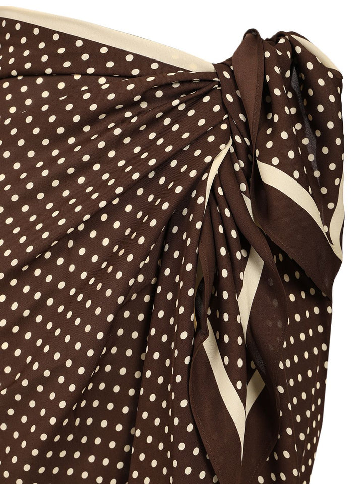 Matteau Silk Sarong Skirts - Brown | e1c6e9e673b8c8b01880ce7a4445202f83ea63aa