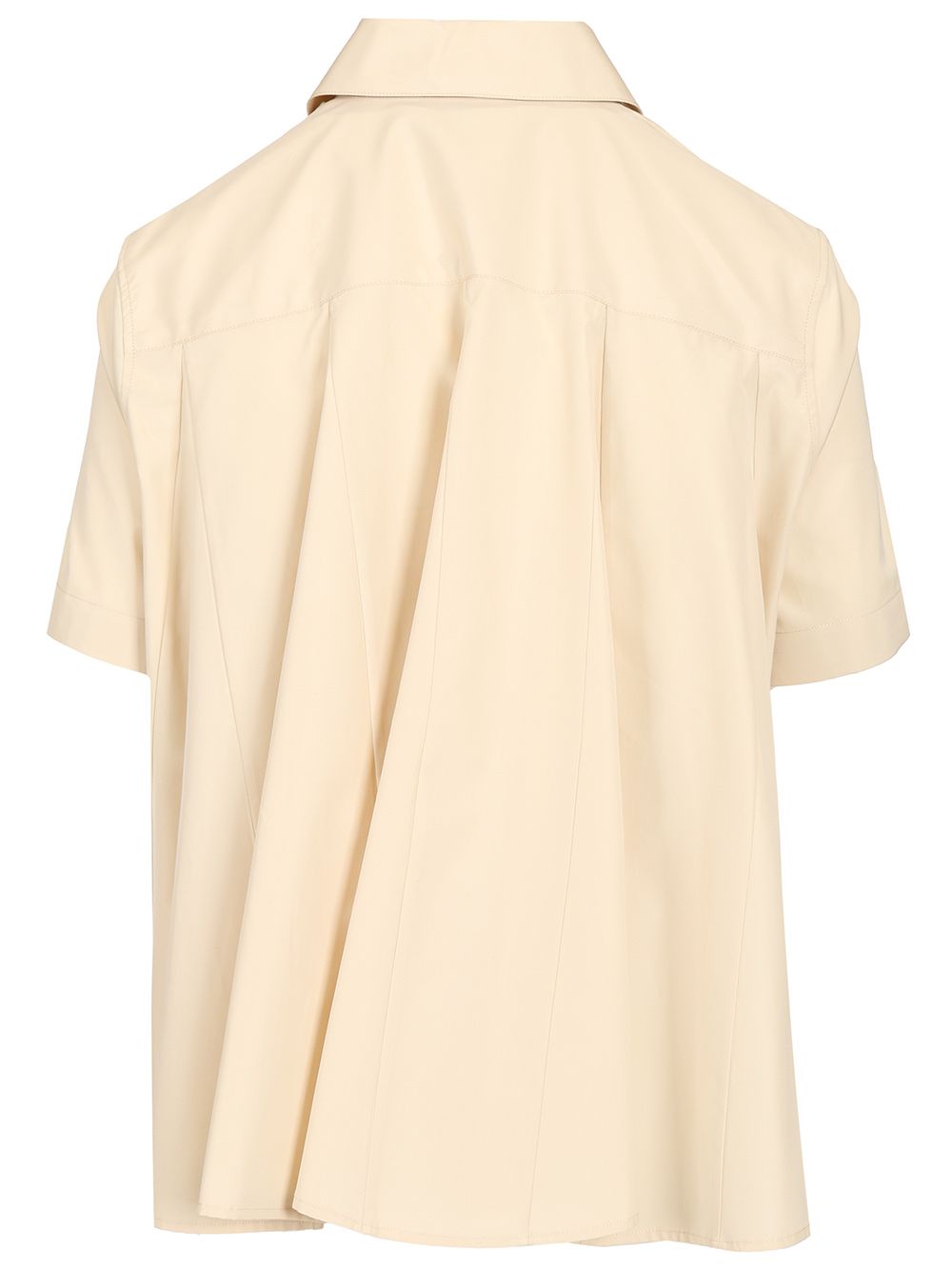 Loewe Short-Sleeved Cotton Shirt Shirts - Beige | 8886409b38239a832473d86cbd2a2e33394082ad