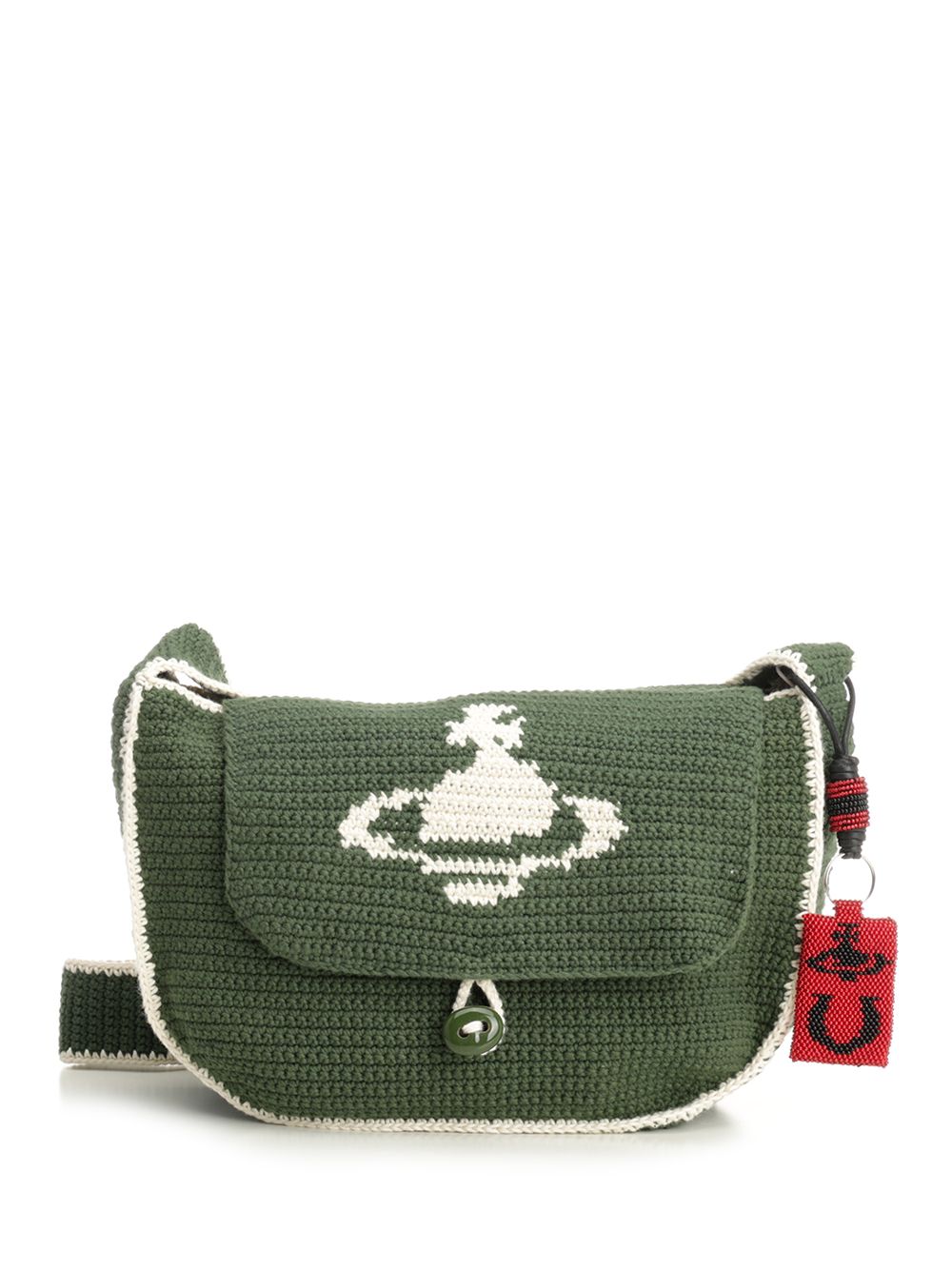 Vivienne Westwood Lucky Halfmoon Shoulder Bags - Green | 81184f17f95b36a34db5f272502ab257ee3e5f6a