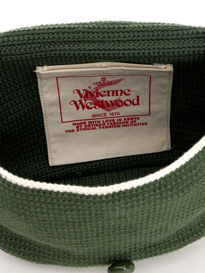 Vivienne Westwood Lucky Halfmoon Shoulder Bags - Green | 81a572f787ce4dd242cefcf9b31e20d5ebba9d38