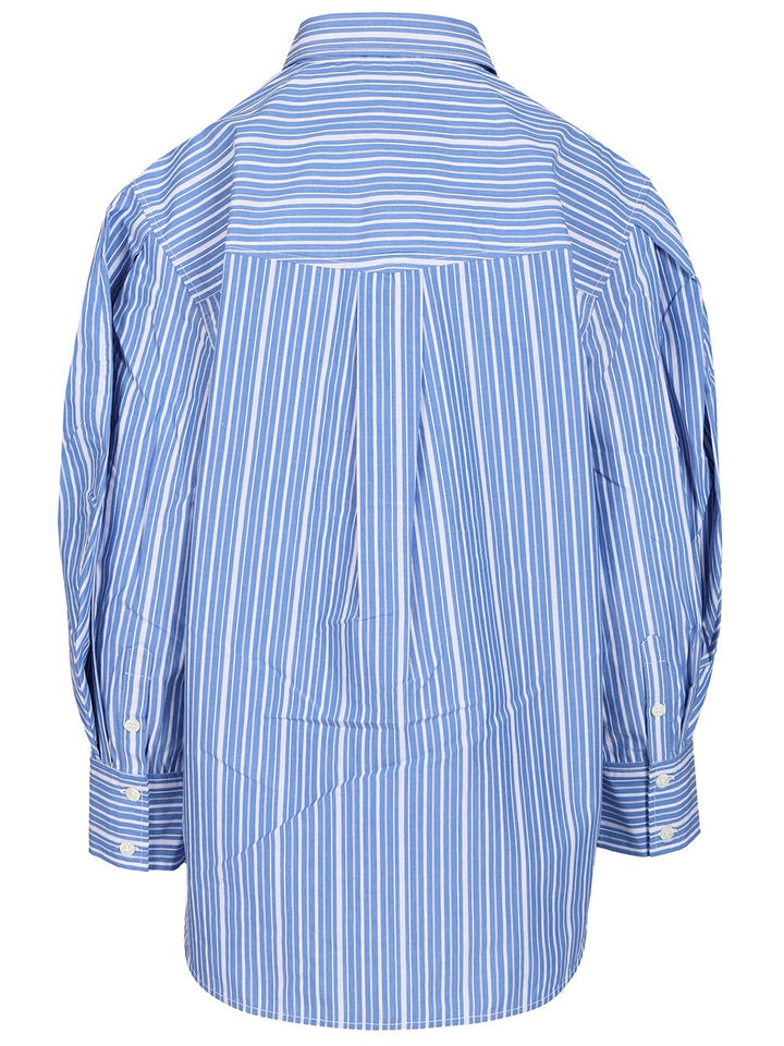 Ganni Striped Shirt Shirts - Light blue | e039cb2a8e8a9497305d6d9be68c5958be06deed