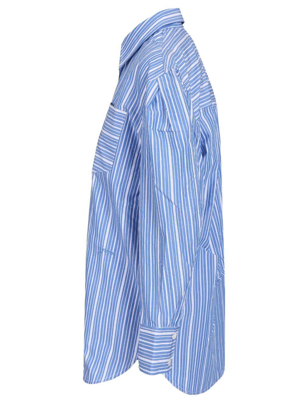 Ganni Striped Shirt Shirts - Light blue | a01d7fdeff845852e1a11330c40a823dbe739a05