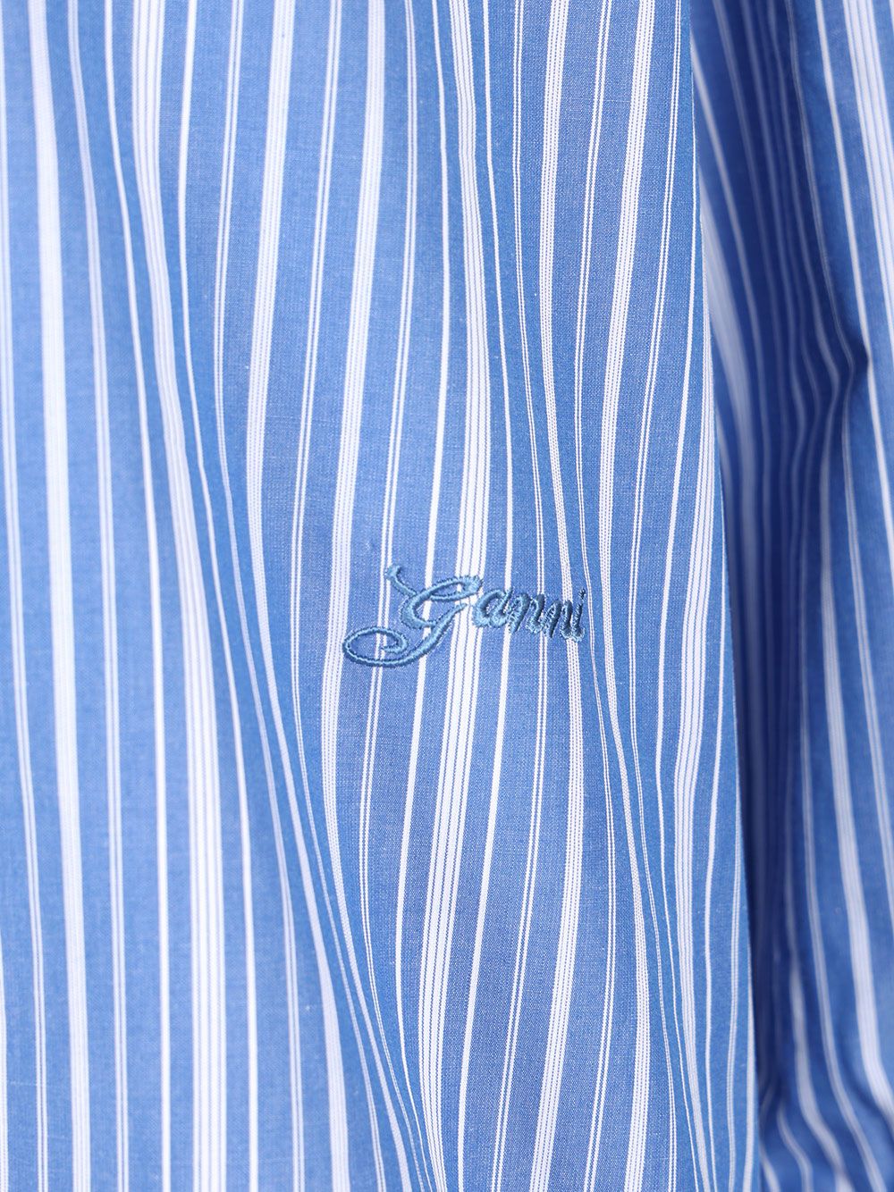 Ganni Striped Shirt Shirts - Light blue | a95f8b431a07c8ae66b6363f7bf8897ebd8d4762