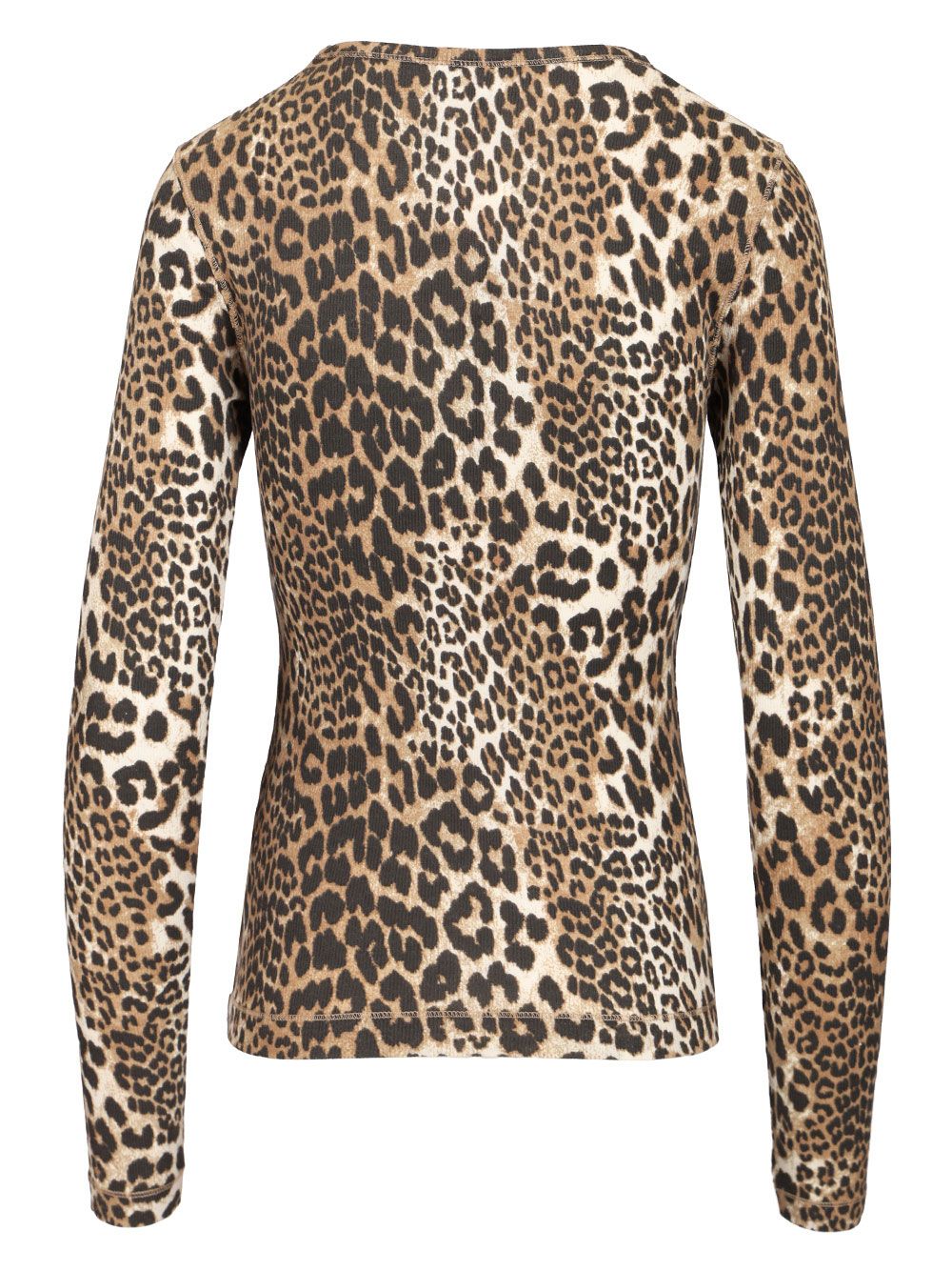 Ganni Long-Sleeved T-Shirt - Animalier | b33f83ff458fb5f3202476e93d353c22cd2ce606
