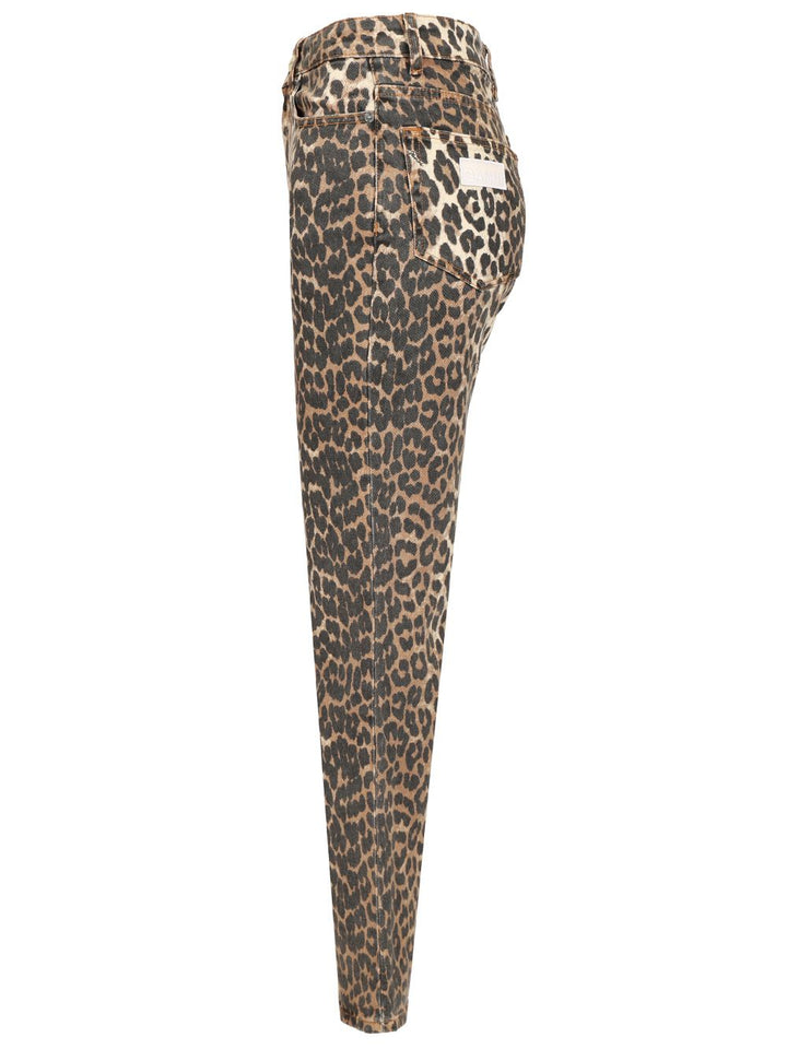 Ganni Cropped Jeans - Animalier | f2bedb4d6218f5c5a01fab811698e6ddd765bcbe