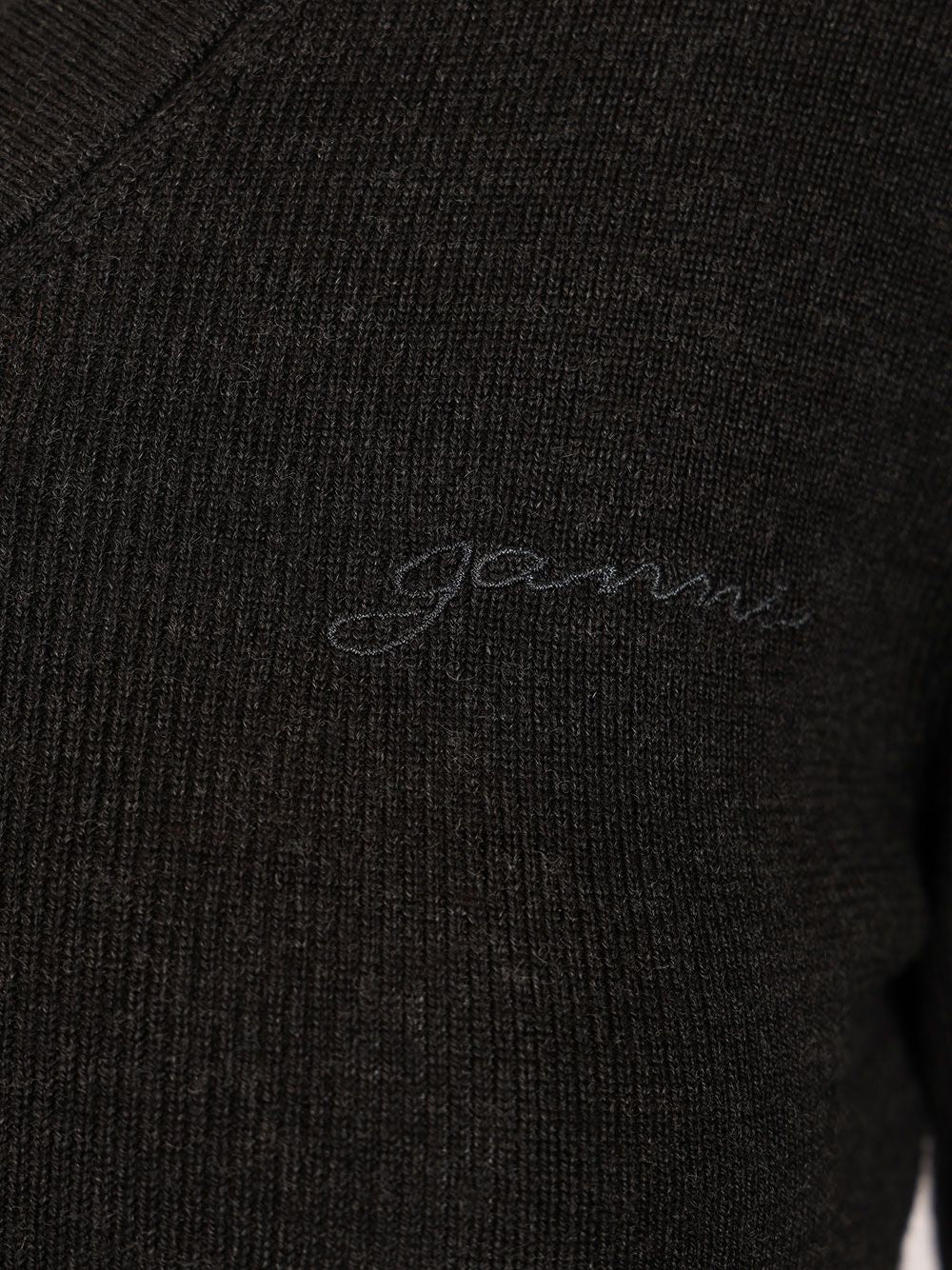 Ganni Mini Cardigan Knitwear - Grey | 1bb6eecac9a2fad87f2741fe0583a97fbd6dccf2