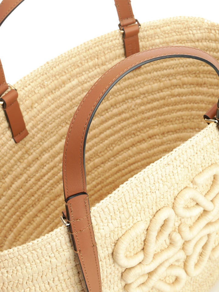 Loewe Eclipse Medium Basket Bag In Raffia Handbags - Beige | 228badd0a33d08fdef9206df49d753ebbc5d0886