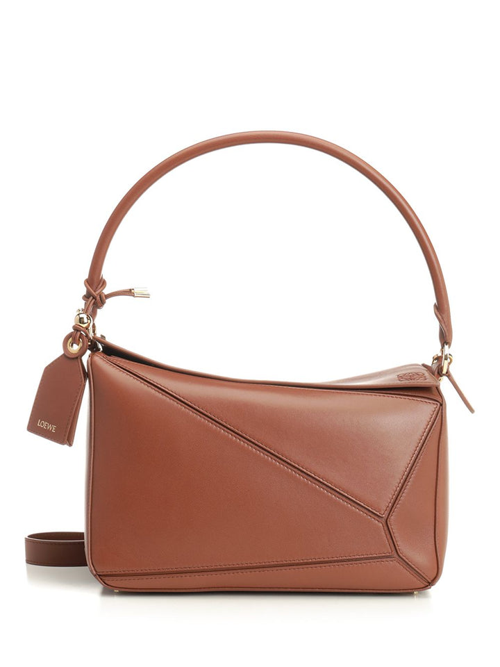 Loewe Puzzle Featherlight Shoulder Bags - Beige | acb4c75ed3ed439b0905ea496eb60c049a4921e3