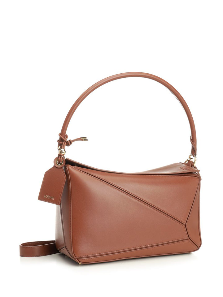 Loewe Puzzle Featherlight Shoulder Bags - Beige | ce0aa9623fe685a81cfa757a971f511e2617834d