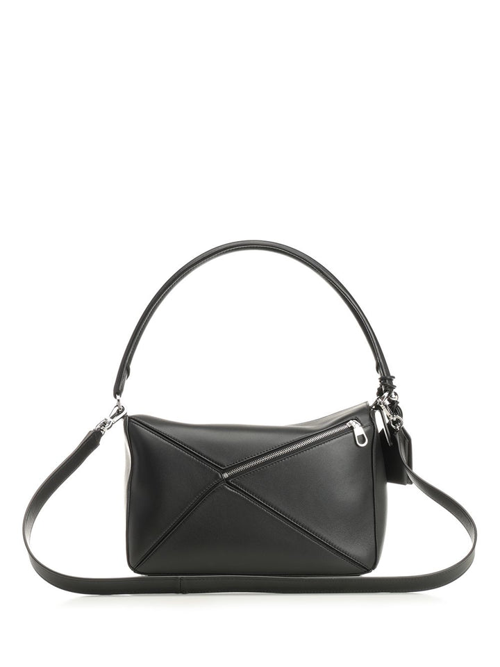 Loewe Puzzle Featherlight Shoulder Bags - Black | 253eafce47a2d14831650b163c0aee8ef90ad37a