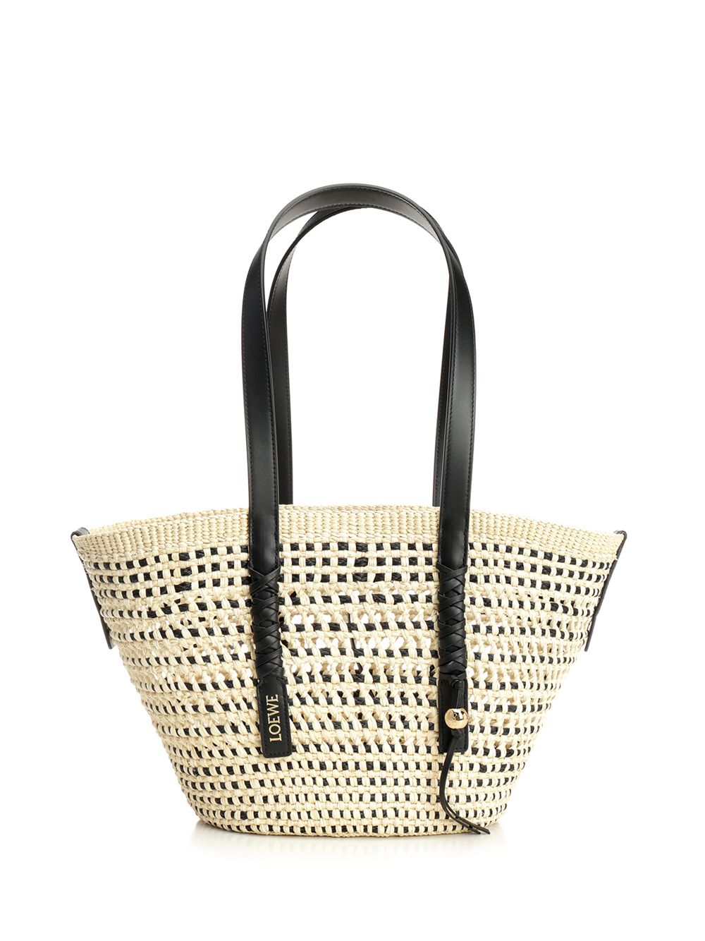 Loewe Medium Braid Basket Bag Shoulder Bags - Beige | 069bbb47ae1b27ed7ae82fff97aa0795dbbf38ca