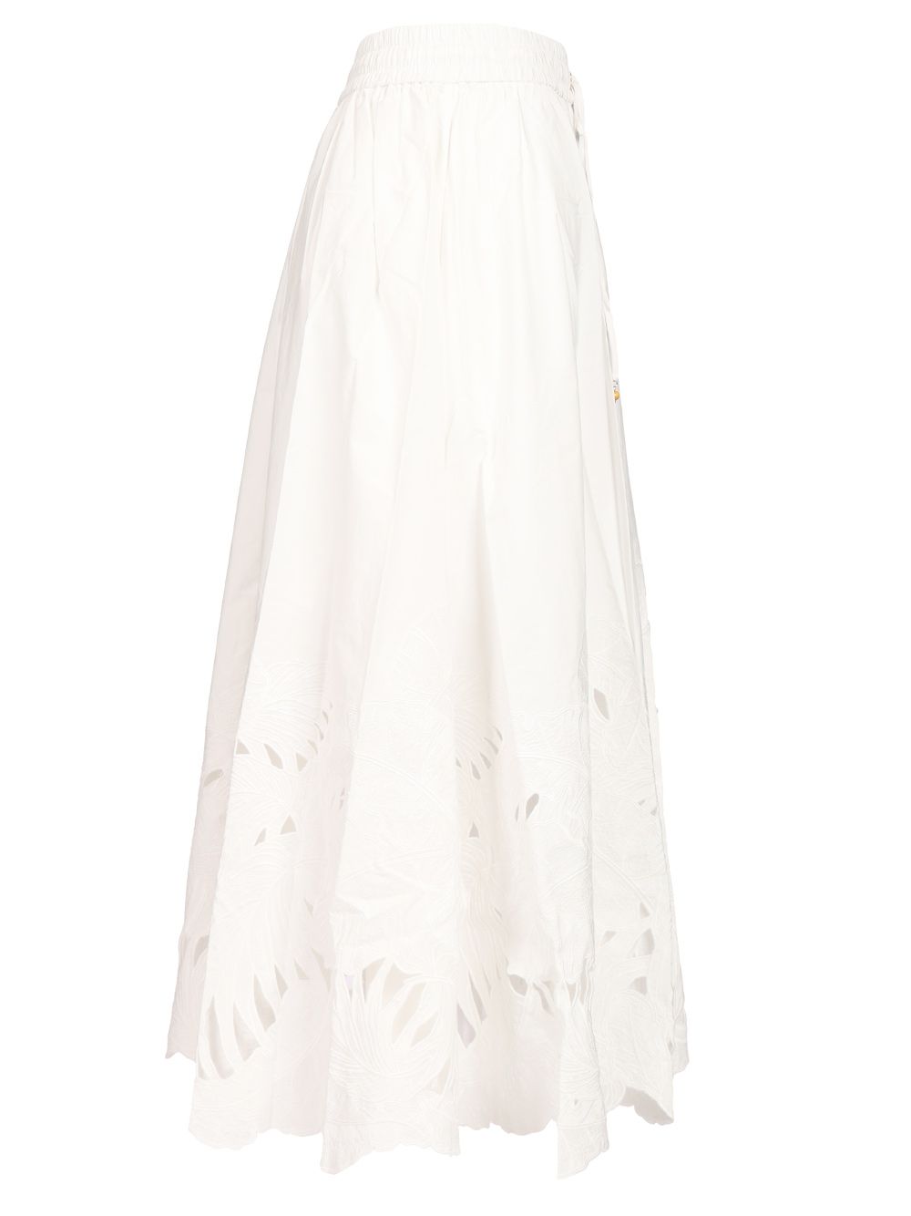Zimmermann Mahon Embroidered Midi Skirt Skirts - White | d320738637fde45288c2c9f038c63c57d9d57cbf