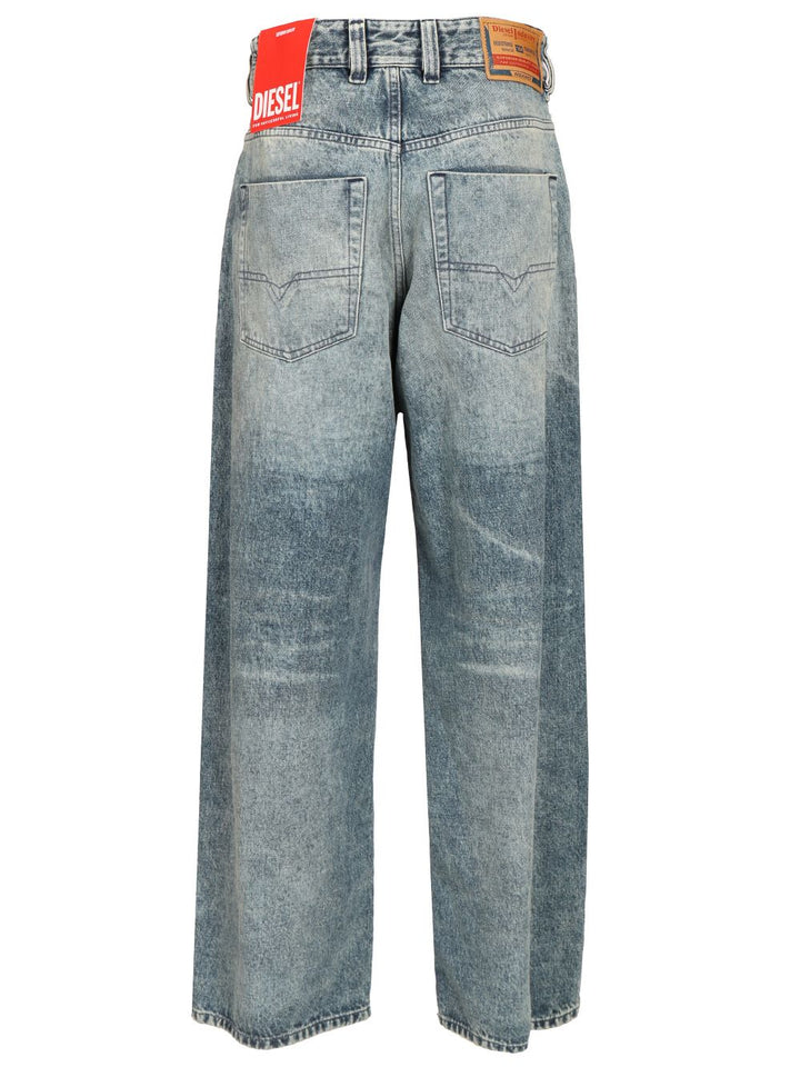 Diesel 1997 D-Enim Medium Waist Relaxed Jeans - Blue | e0f136c48c9806a901aa7abe37520fe442af2779