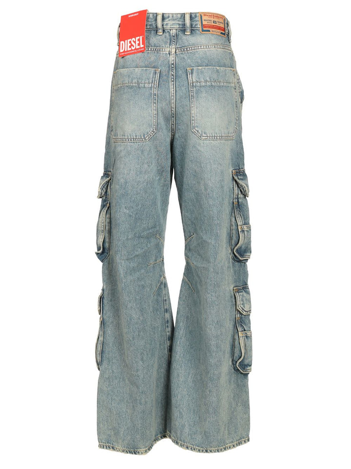 Diesel Relaxed Low Waist  1996 D-Sire Jeans - Blue | 1fb658bf1f50e03d486964d5c6a92a7cd1f522c2
