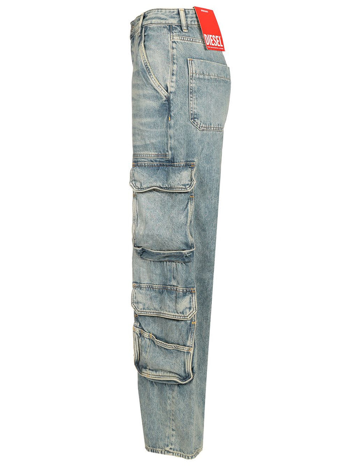 Diesel Relaxed Low Waist  1996 D-Sire Jeans - Blue | ae758f54b97c39a91e084034f7d0829d9b63dd07