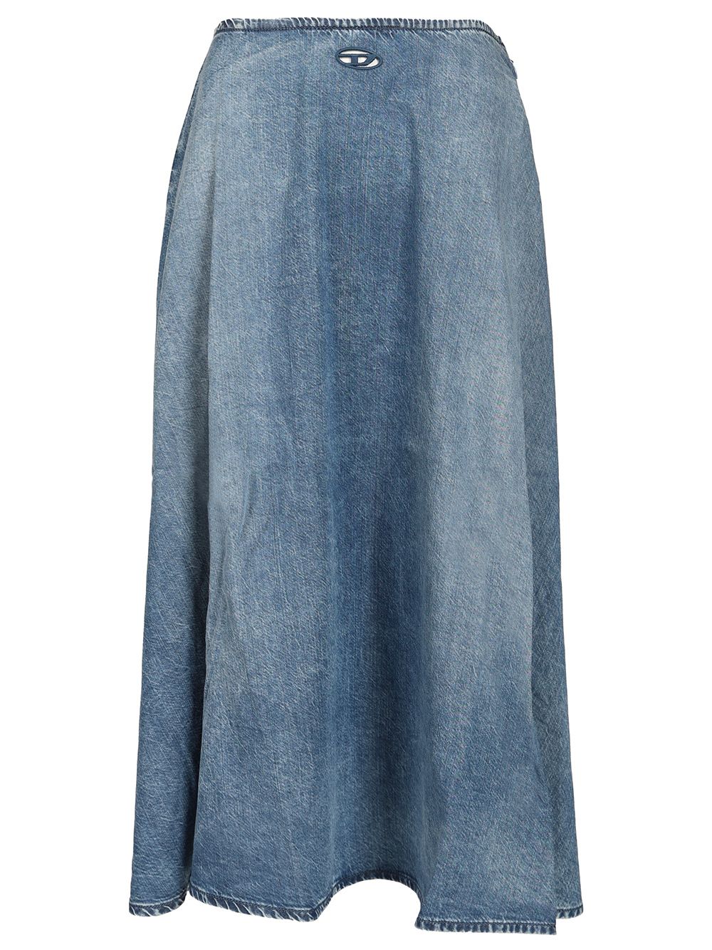 Wide Skirt In Flowing Denim Skirts Blue