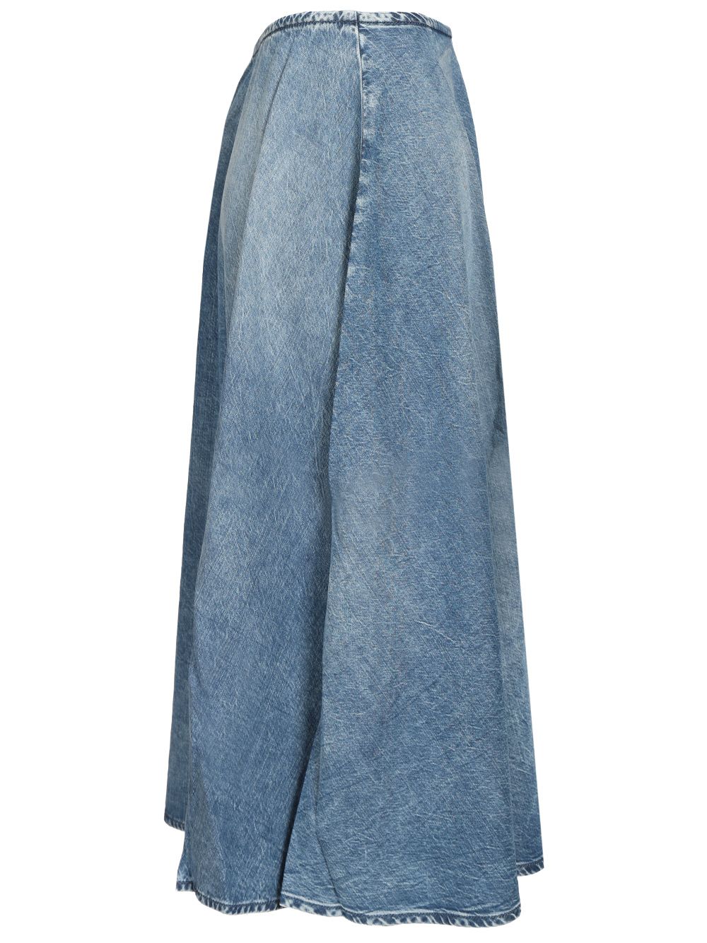 Diesel Wide Skirt In Flowing Denim Skirts - Blue | ecf2f8f475776eb09d11147c4f5e161beb4d2f02
