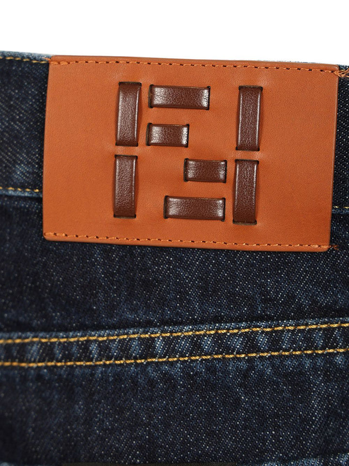 Fendi Long Jeans - Blue | 07fcd52463ce2f88f7d7d0e3bdb770f370c05072