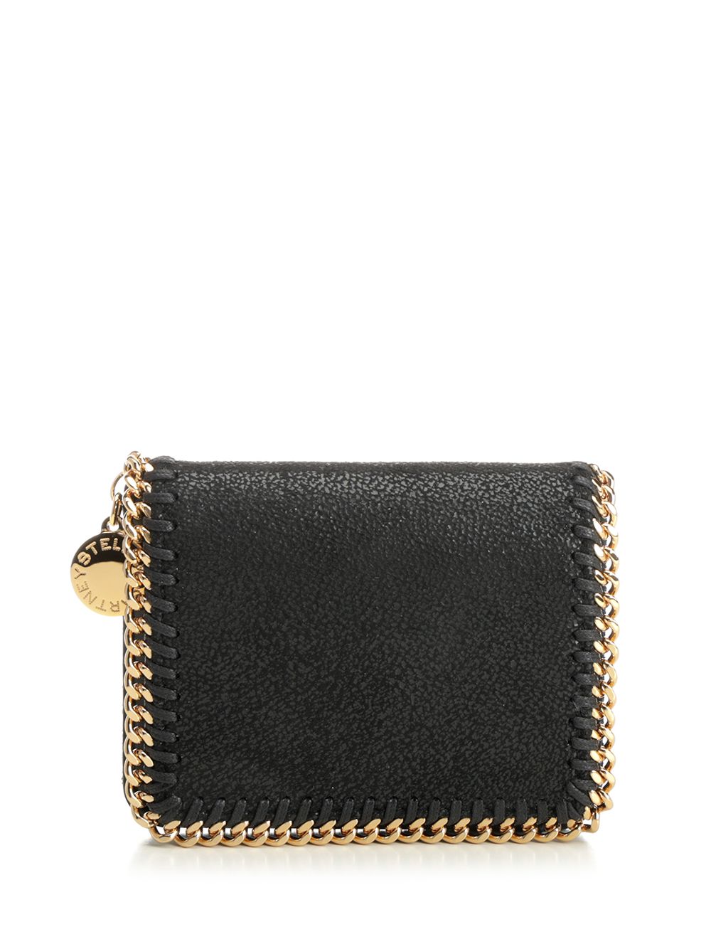 Stella Mccartney Falabella Bi-Fold Wallet Wallets - Black | 4960cad07faa2decca9347ab9e44992f4a0b9476