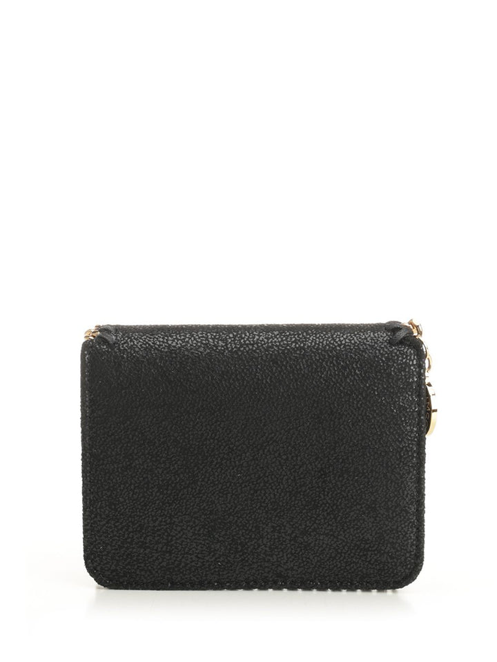 Stella Mccartney Falabella Bi-Fold Wallet Wallets - Black | 9a2d3e85dee32fdbfb3b161fbf989dcaf05af9c6