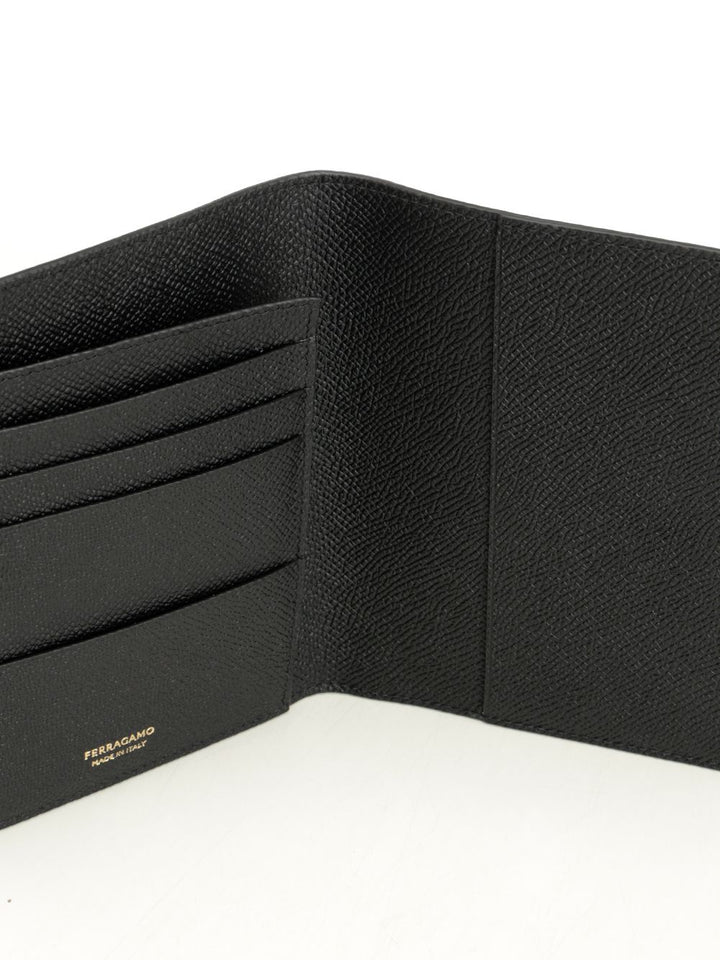 Ferragamo Gancini Wallets - Black | 2b30336a78dca74429edcda123a799a69cb441a9
