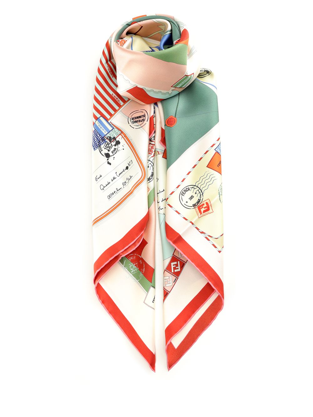 Foulard 90x90 Stampa Heritage Scarves And Foulards Multicolor